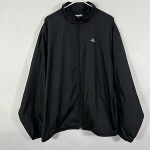 Vintage Y2K Adidas ClimaShell Full Zip Windbreaker Jacket Mens Size XL Black